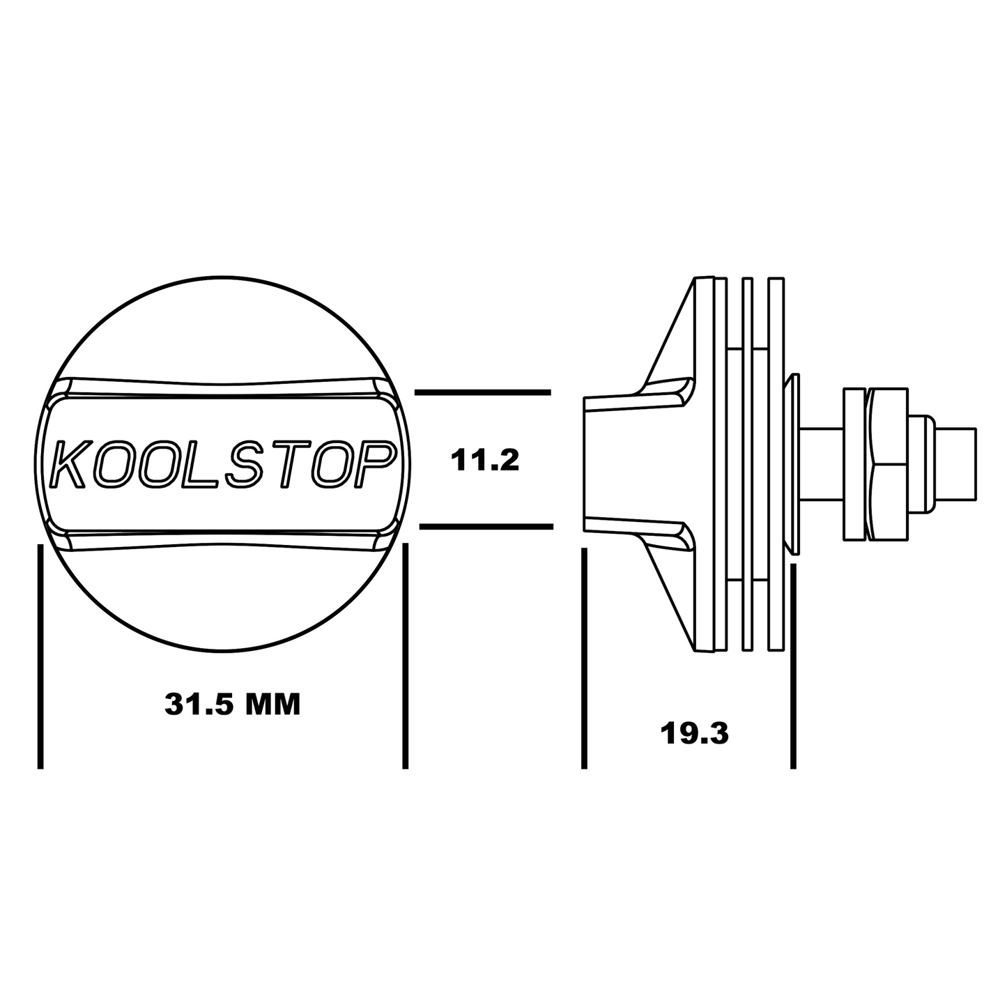 International Cooling Fins Salmon Threaded