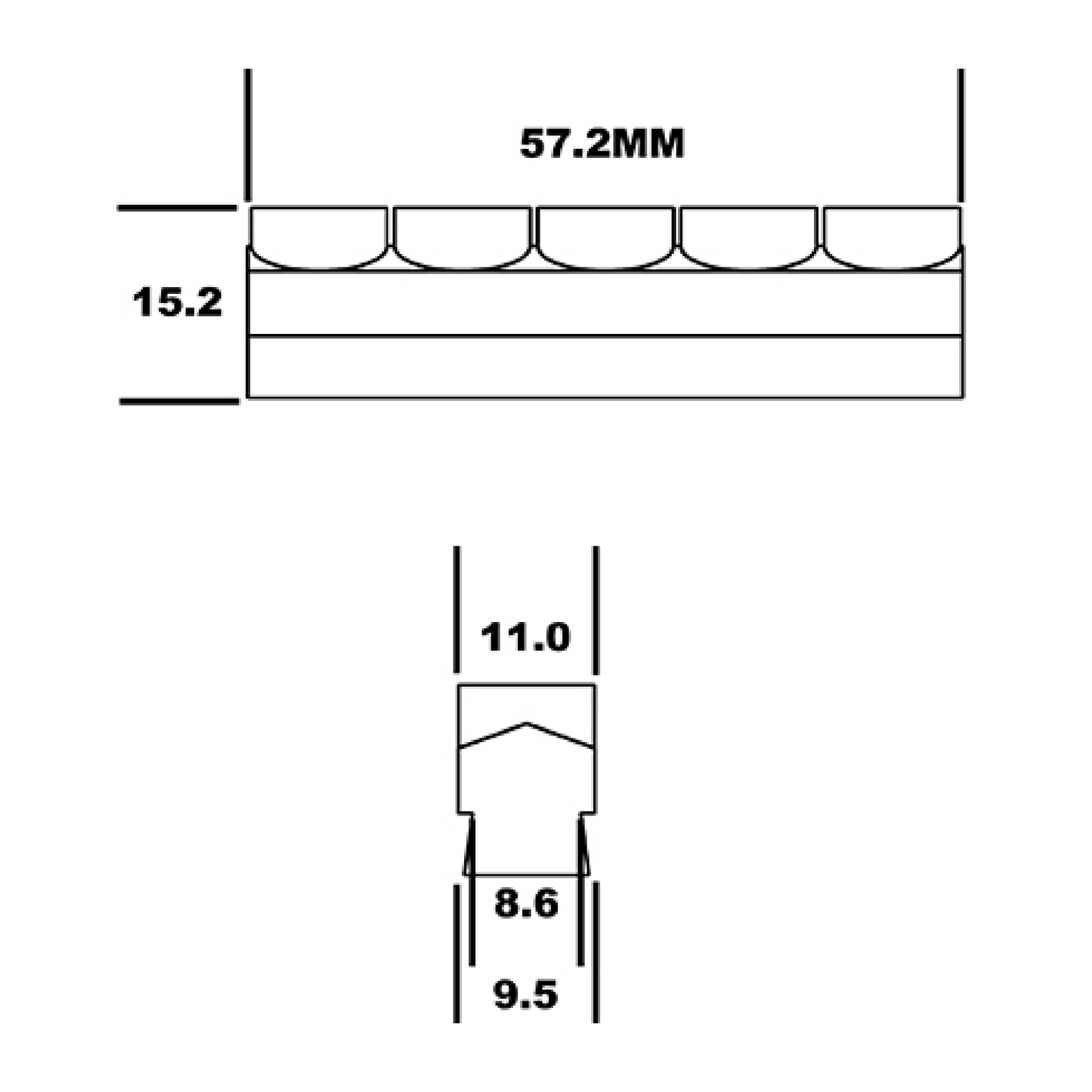 Mafac Tandem 5 Dot Insert Replacement Pad